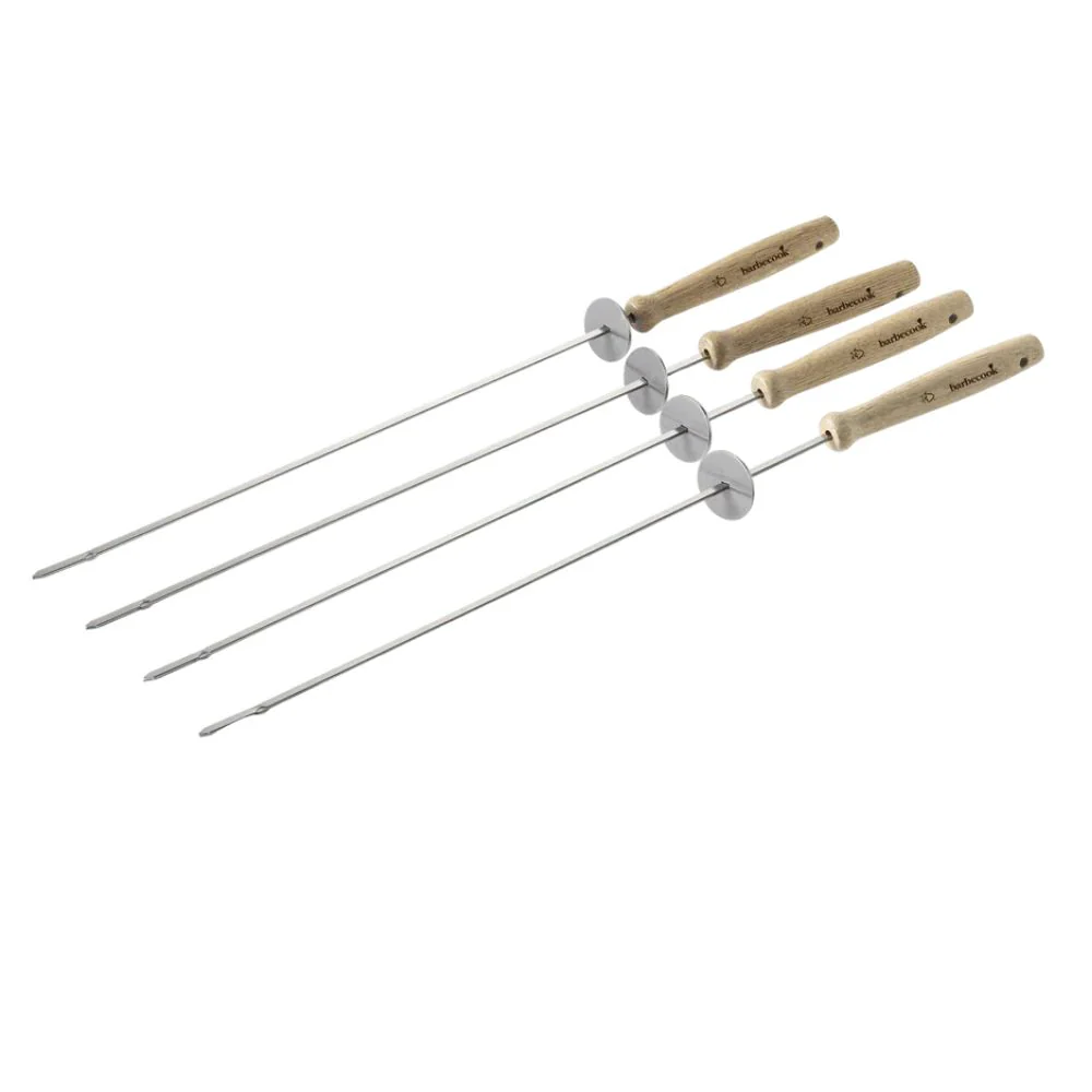 Barbecook - Set 4 spiedini in stainless steel