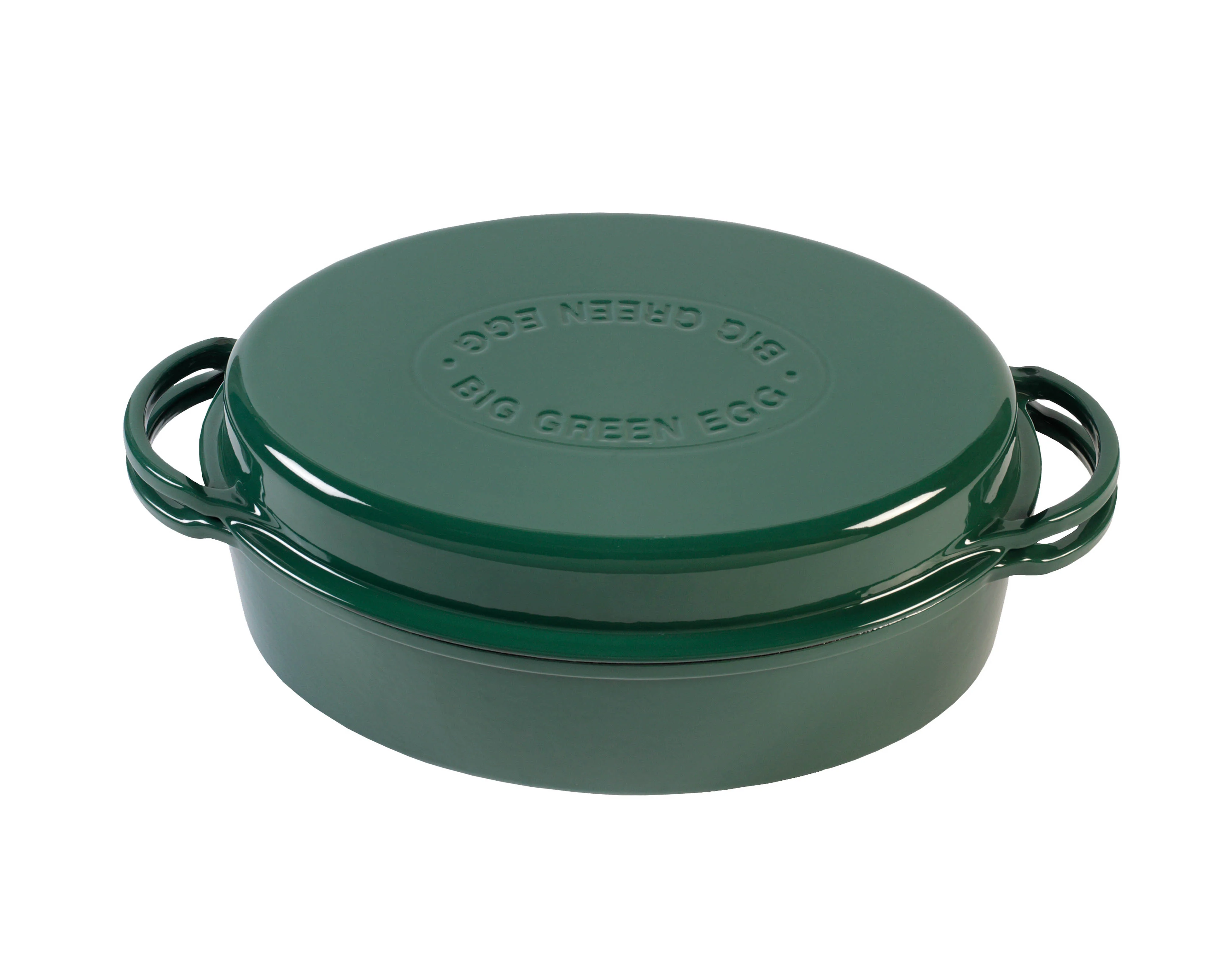 Big Green Egg -  Green Dutch Oven Ovale