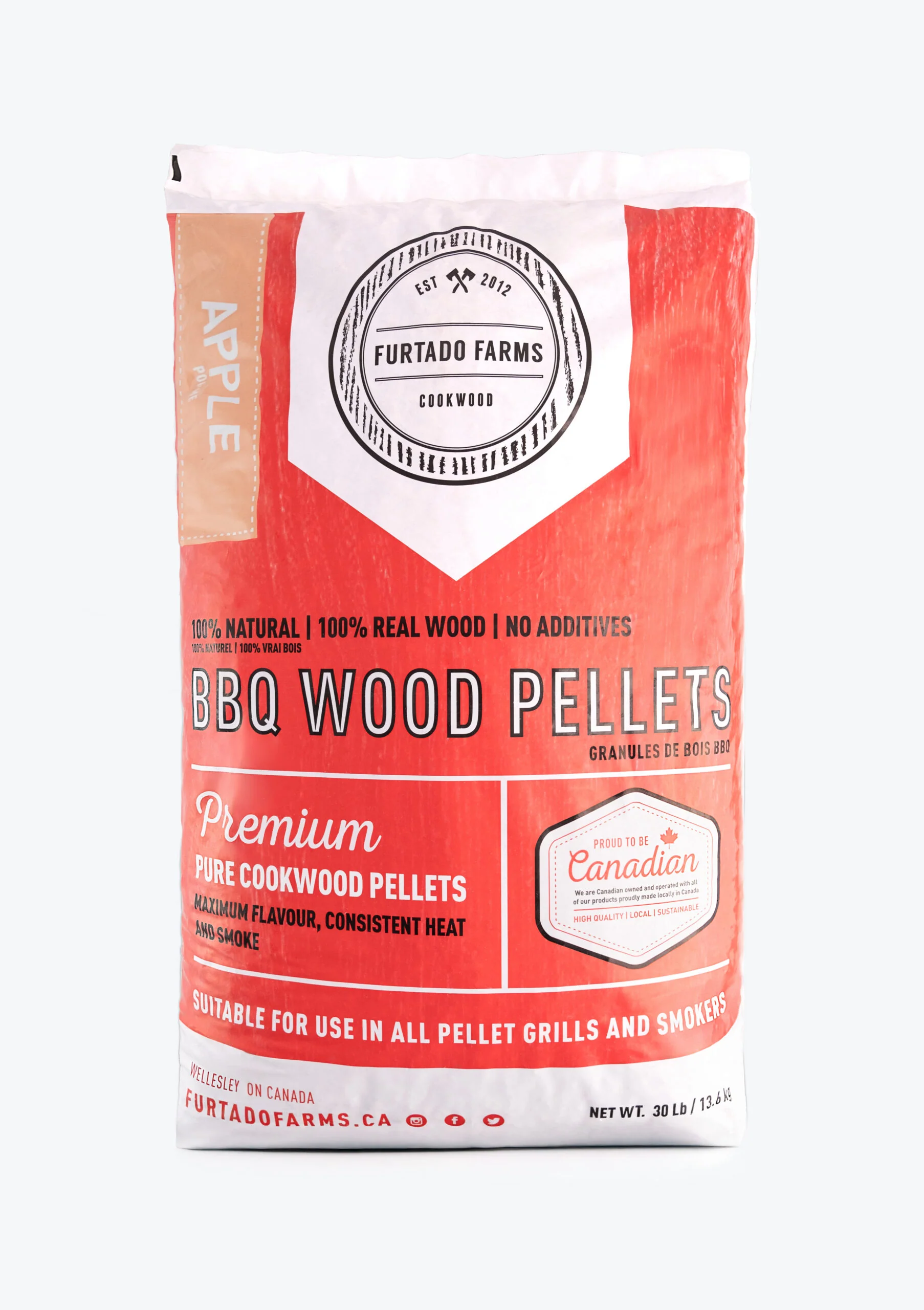 Pellet Furtado Farms 13.6 Kg -  Apple