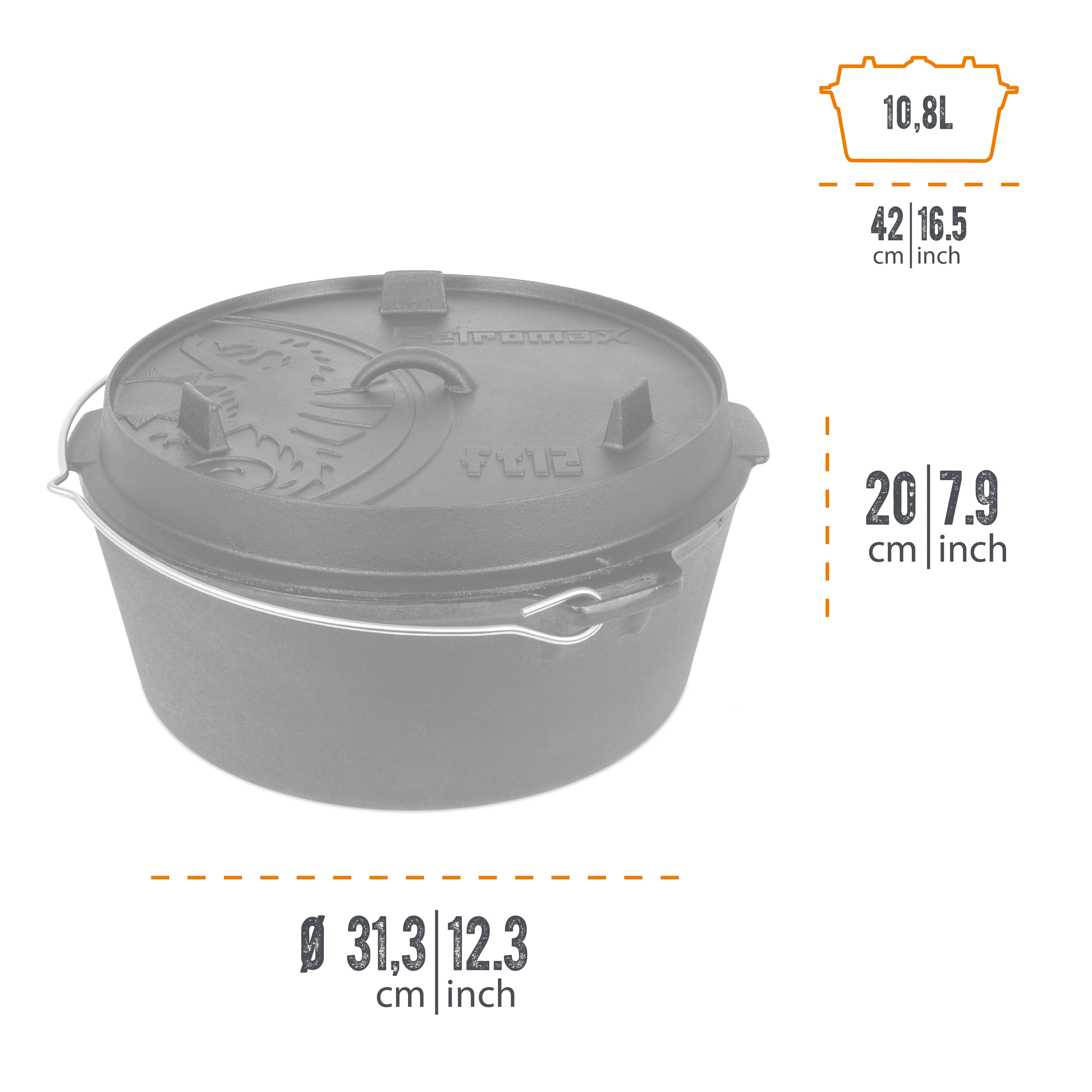 Petromax - Dutch oven FT12 Base piatta - Image 7