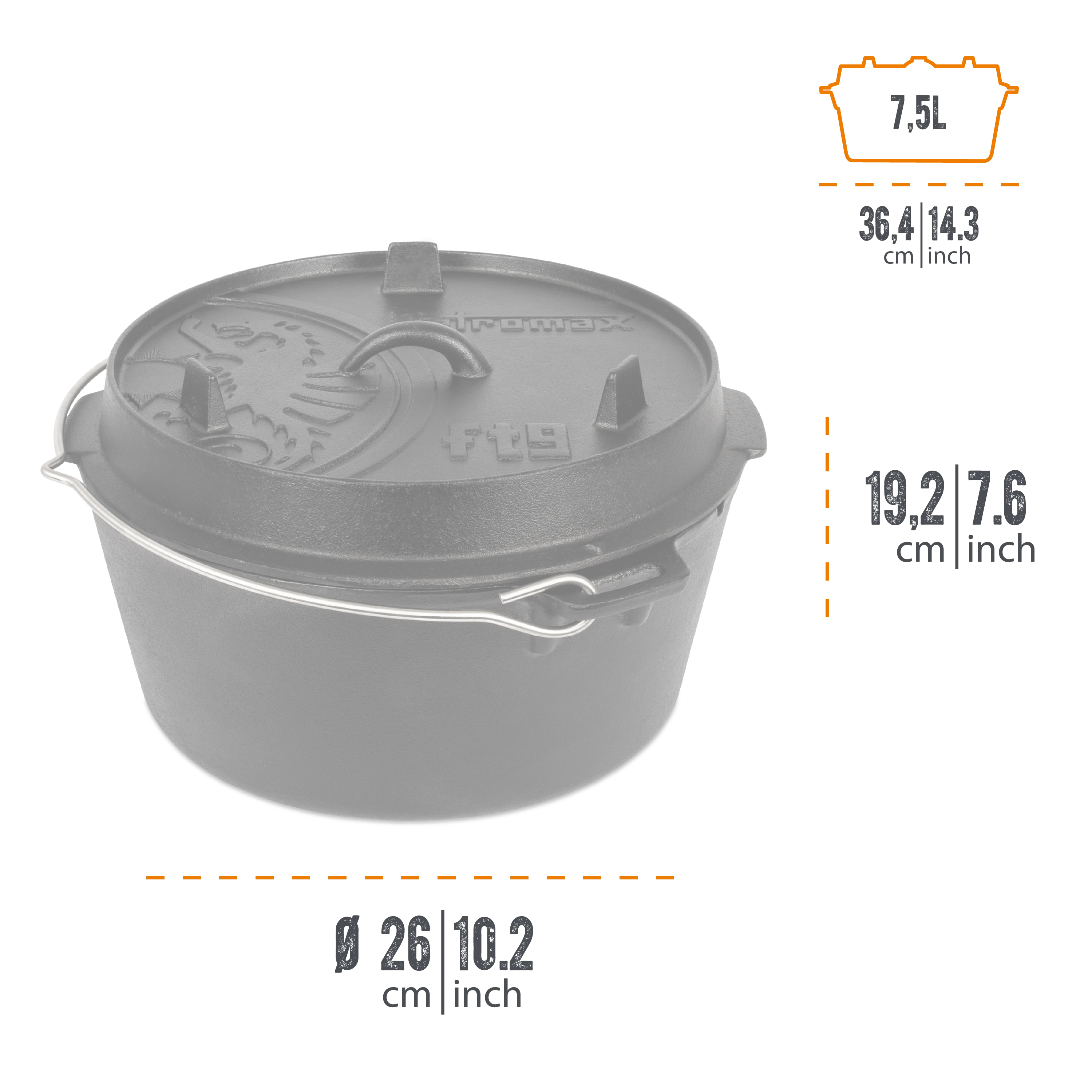 Petromax - Dutch oven FT9-T Base Piatta - Image 7