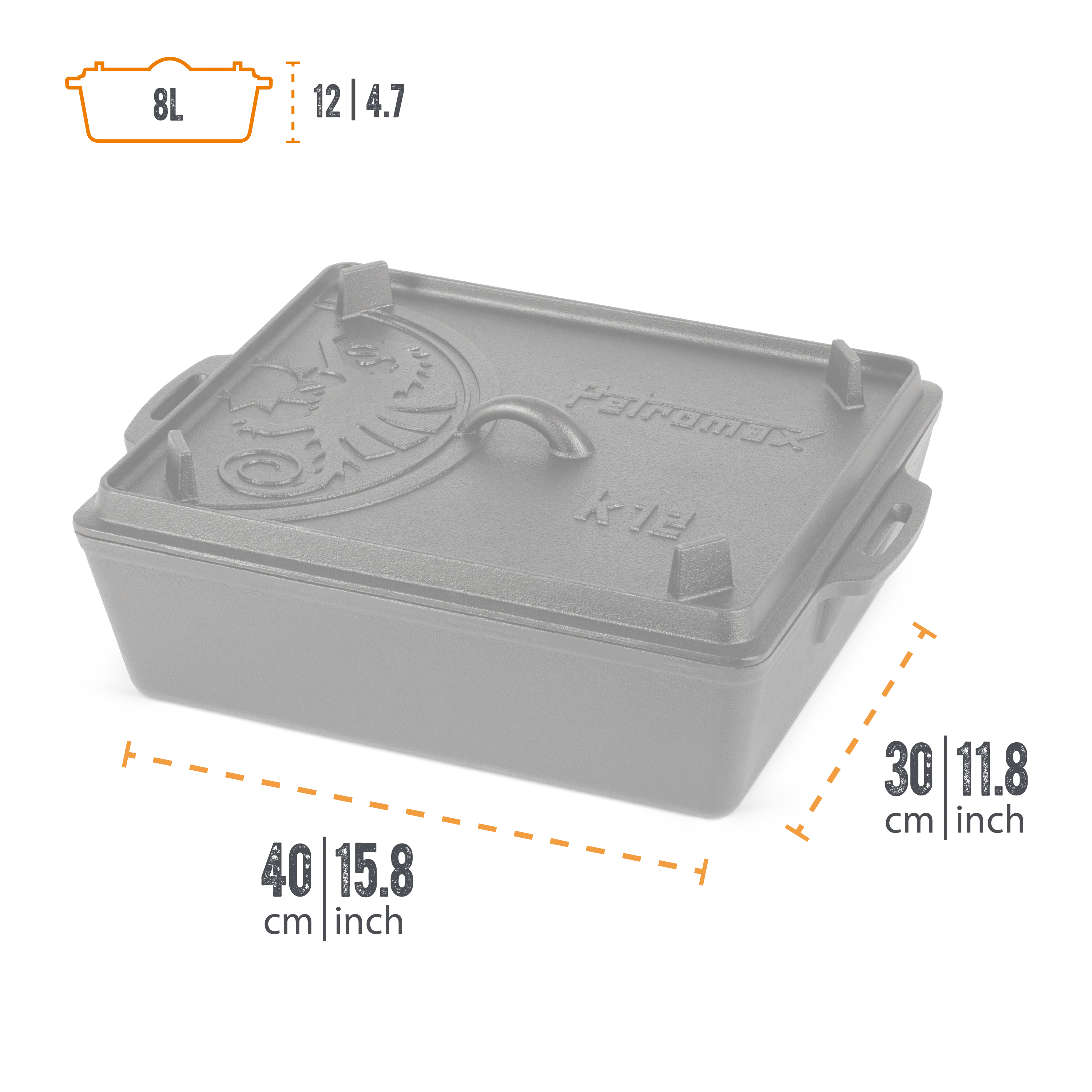 Petromax - Teglia da forno con Coperchio K12 - Image 5